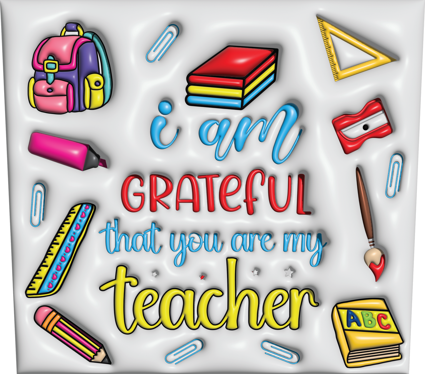 GRATEFUL TEACHER 3D INFLATABLE TUMBLE