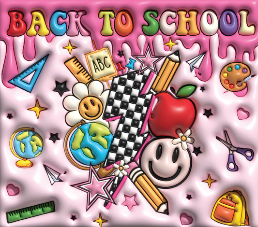 B2S PINK DRIP 3D INFLATABLE TUMBLER