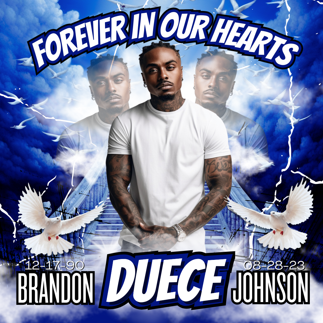 SINGLE BLUE MEMORIAL EDITABLE DOWNLOAD