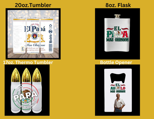 Spanish Father's Day 20oz Tumblers