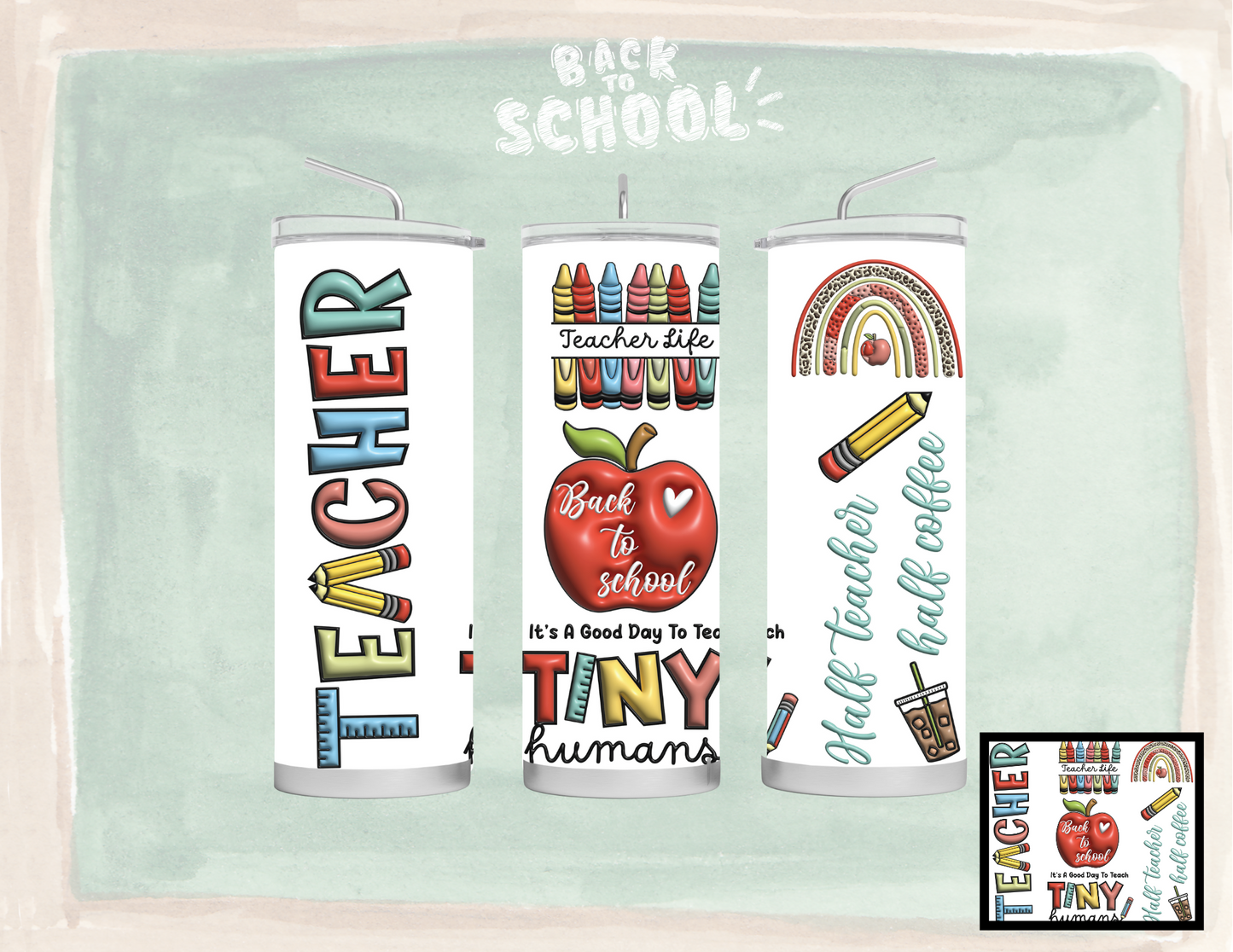 TEACHER LIFE 3D INFLATABLE TUMBLE