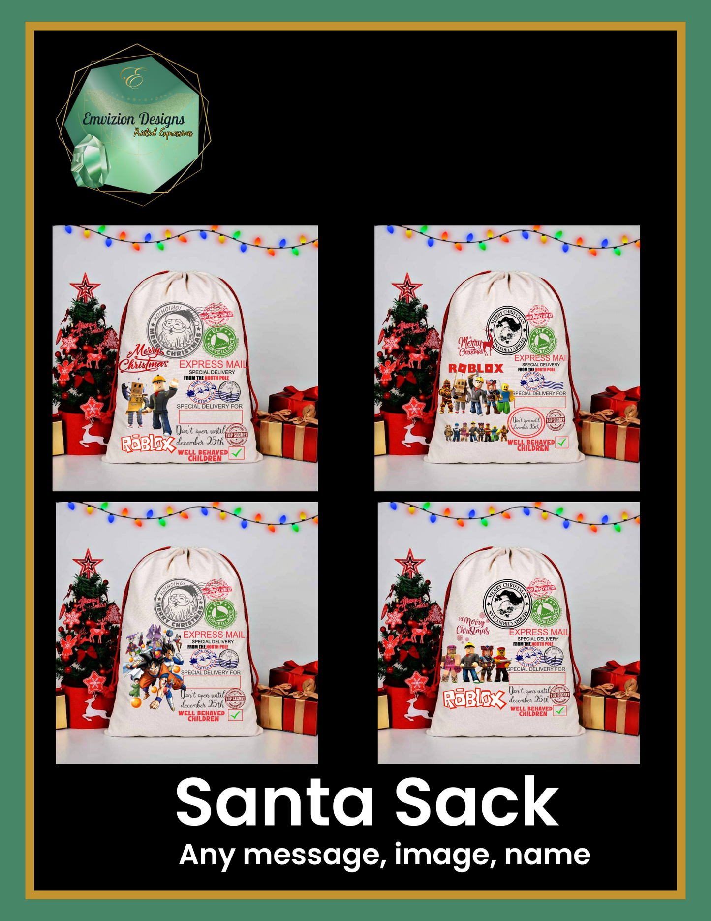 Personalized Santa Sack