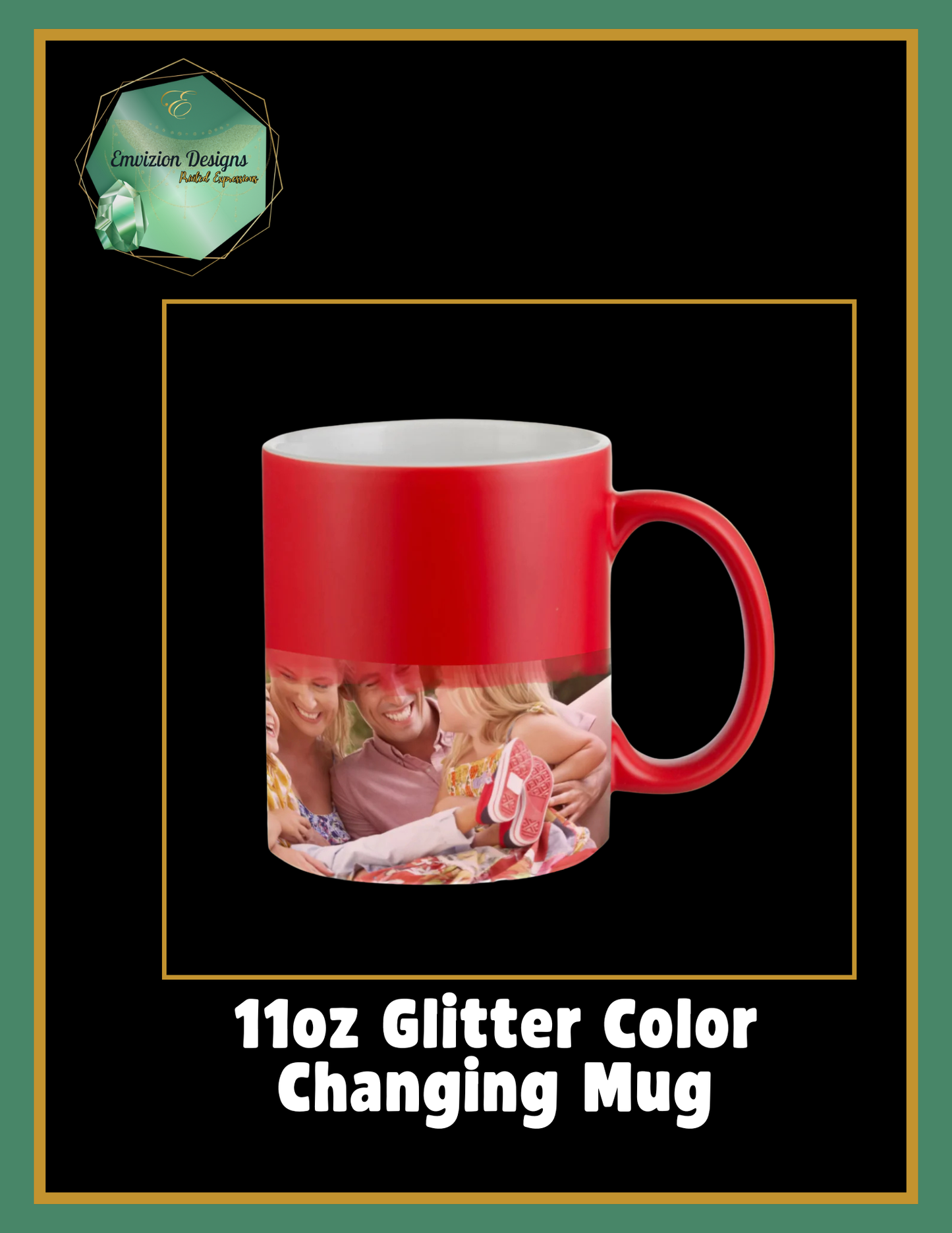 Glitter Color-Changing Mug