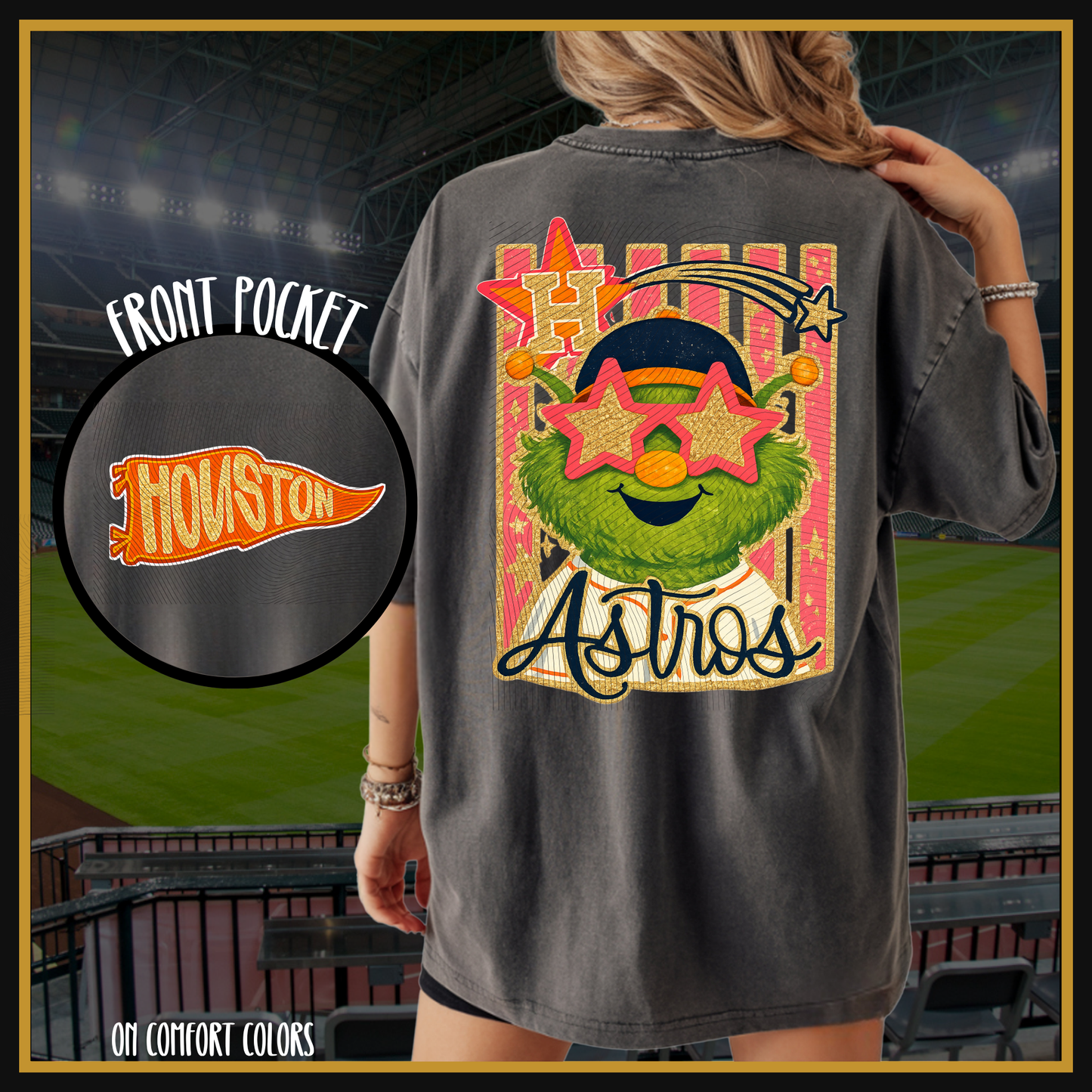 Space City Star Vibes Tee- FRONT & BACK