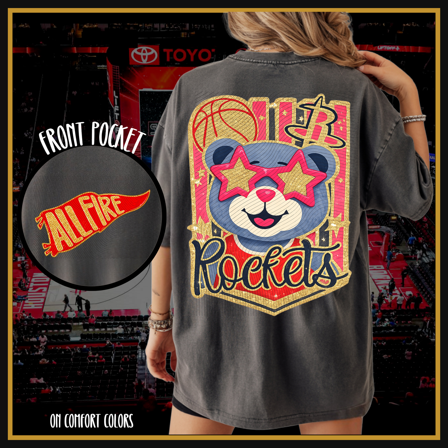 Rockets Game Night Statement Tee- FRONT & BACK