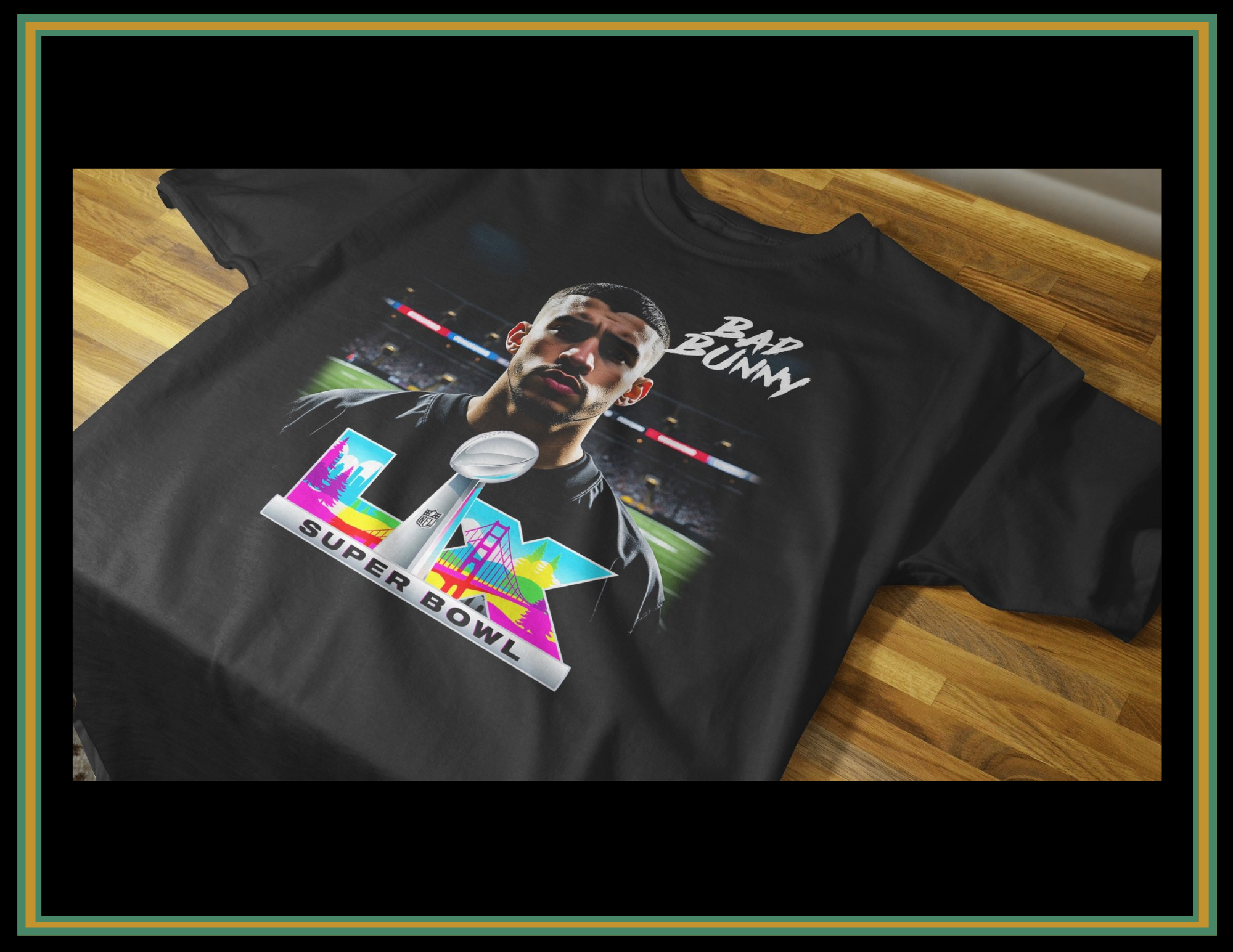 Bad Bunny On Field Tee