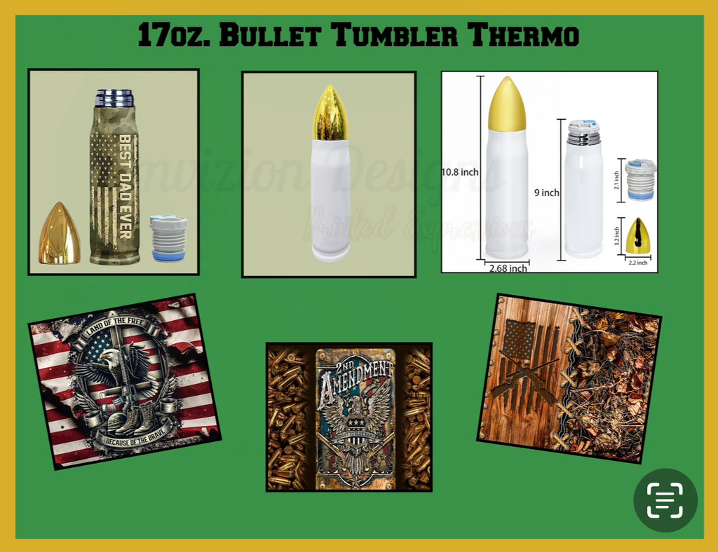 Best Dad Ever Bullet Thermo Tumbler 17oz.