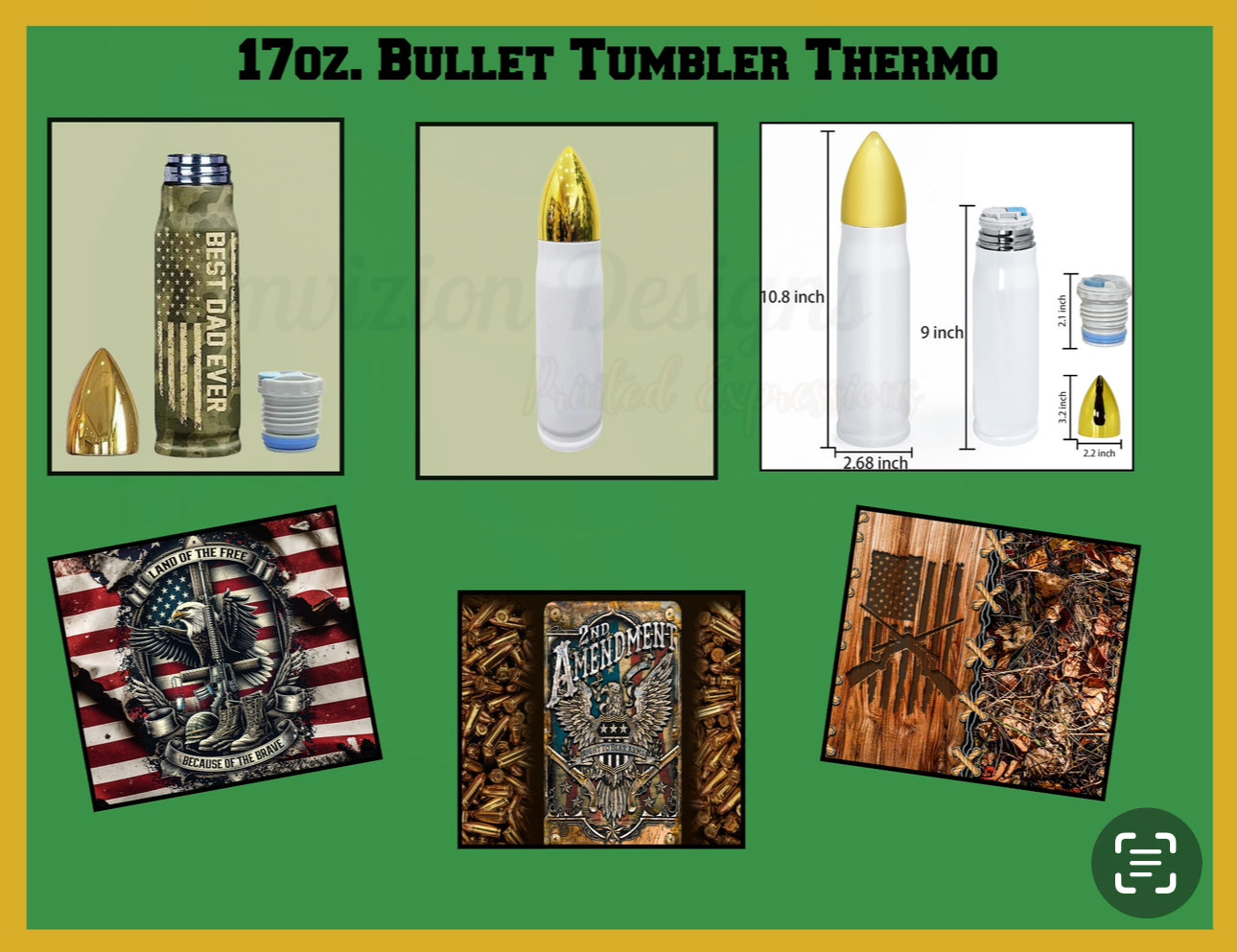 Best Dad Ever Bullet Thermo Tumbler 17oz.