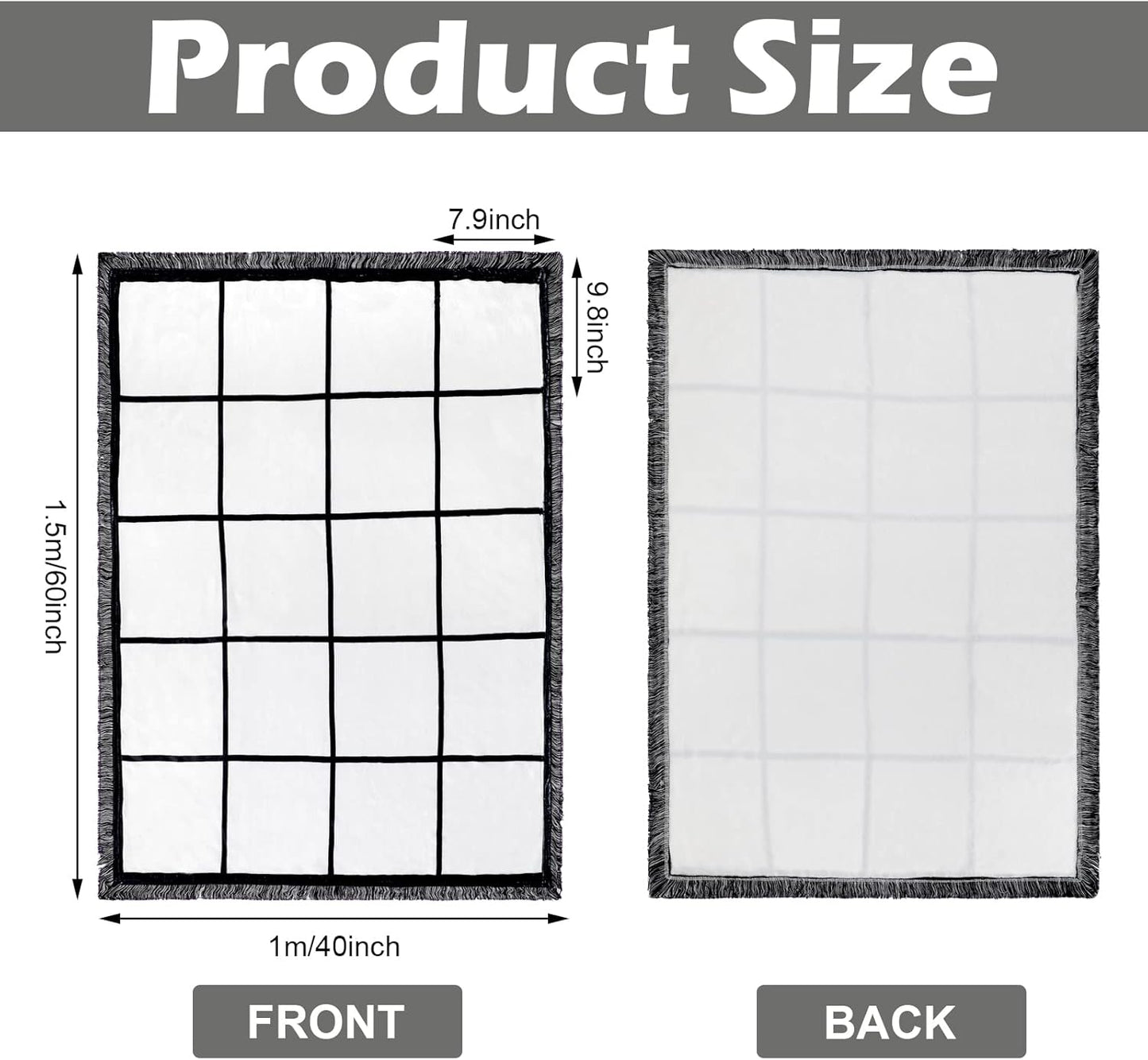 20 Panel Custom Photo Blanket 60x40