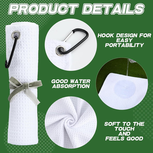 TRI-FOLD GOLF TOWEL WITH CLIP