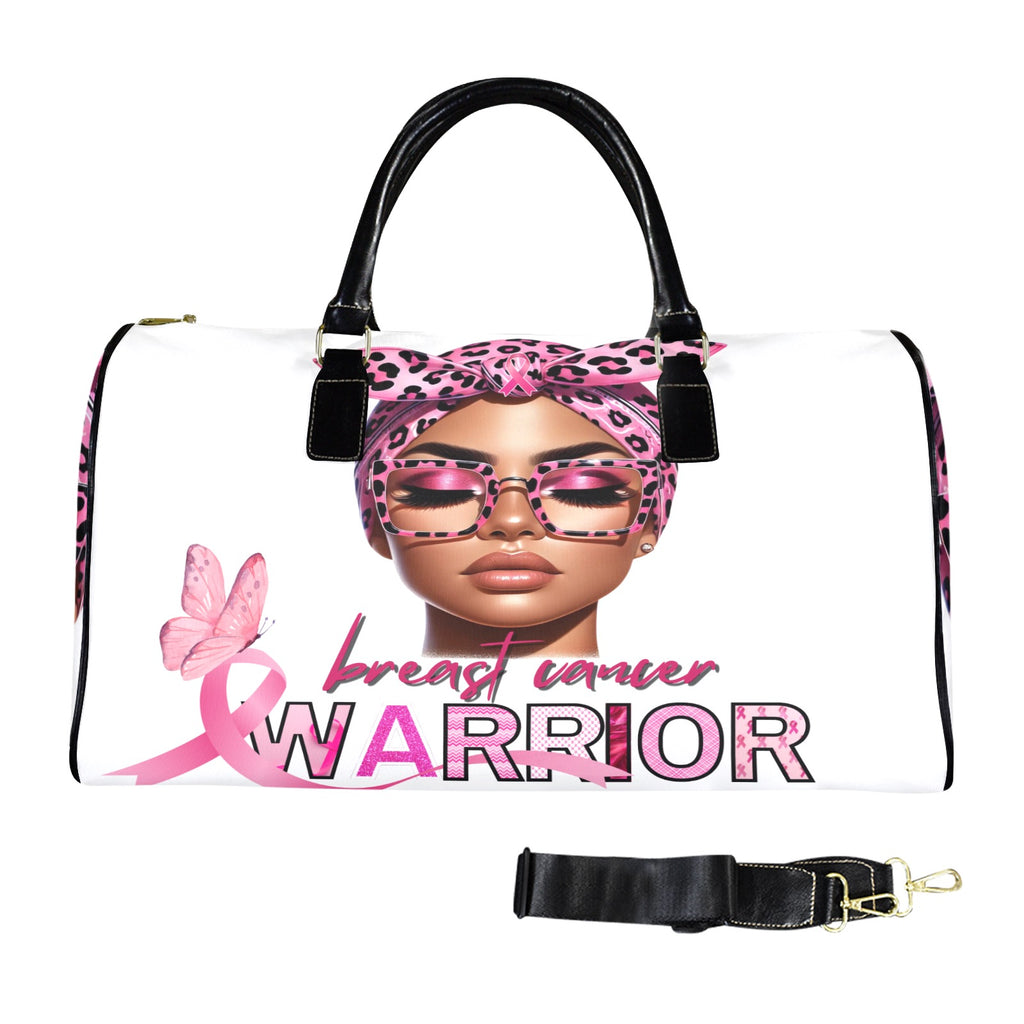 BREAST CANCER AWARENESS BLACK DUFFEL BAG
