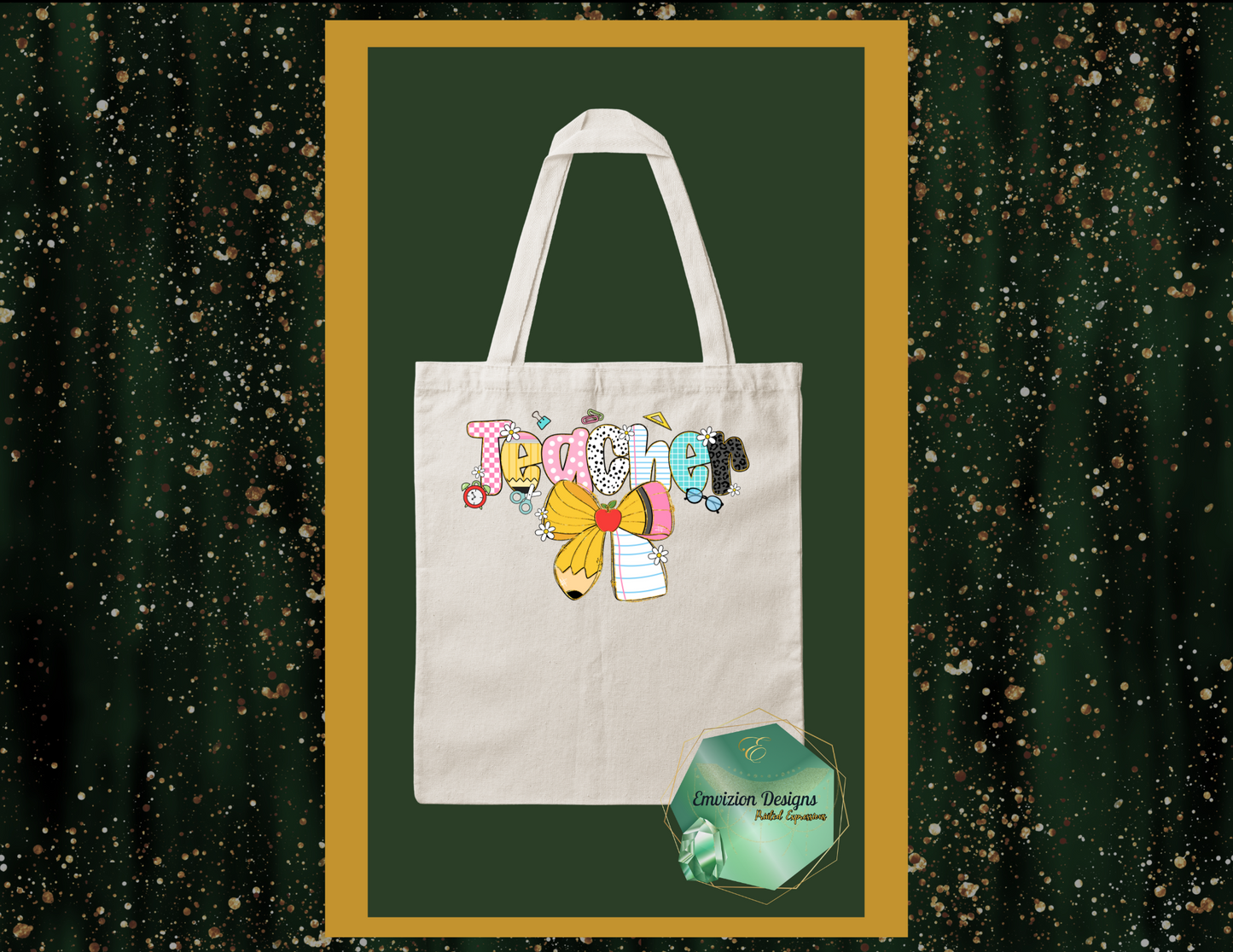 Teacher Coquette Tote Bag