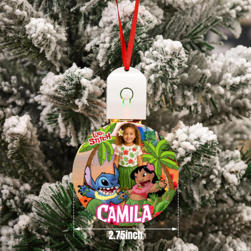 Acrylic LED Light Up Christmas Ornament
