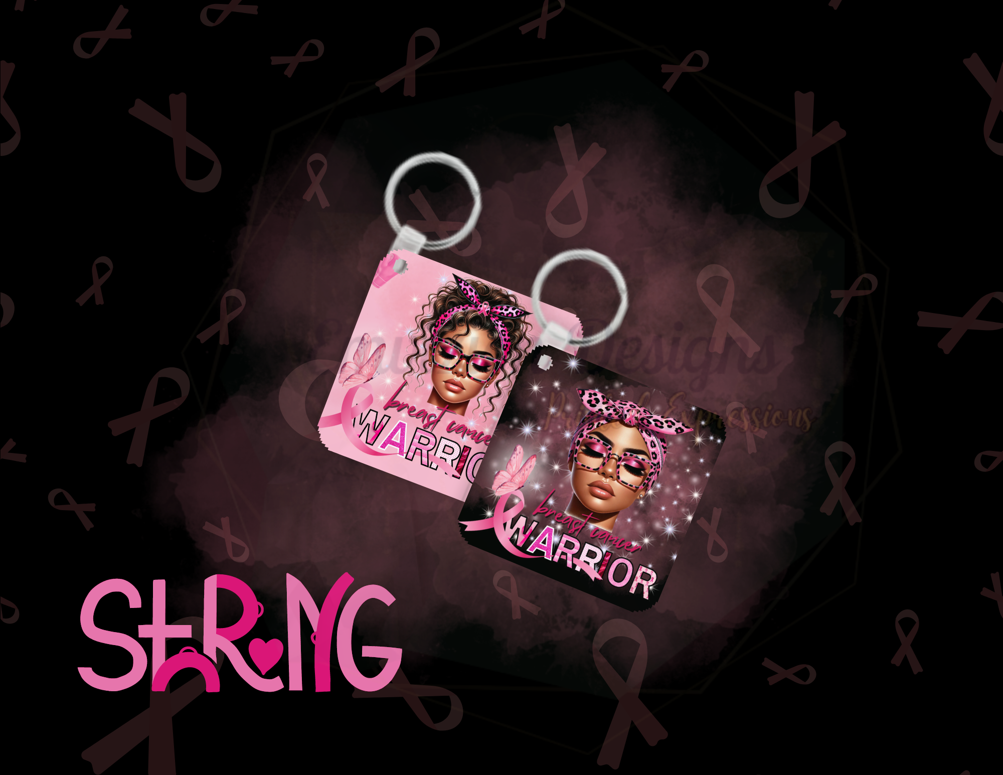 BREAST CANCER AWARENESS KEYCHAIN