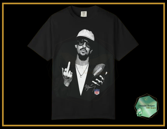 Bad Bunny Flipping the Bird Halftone