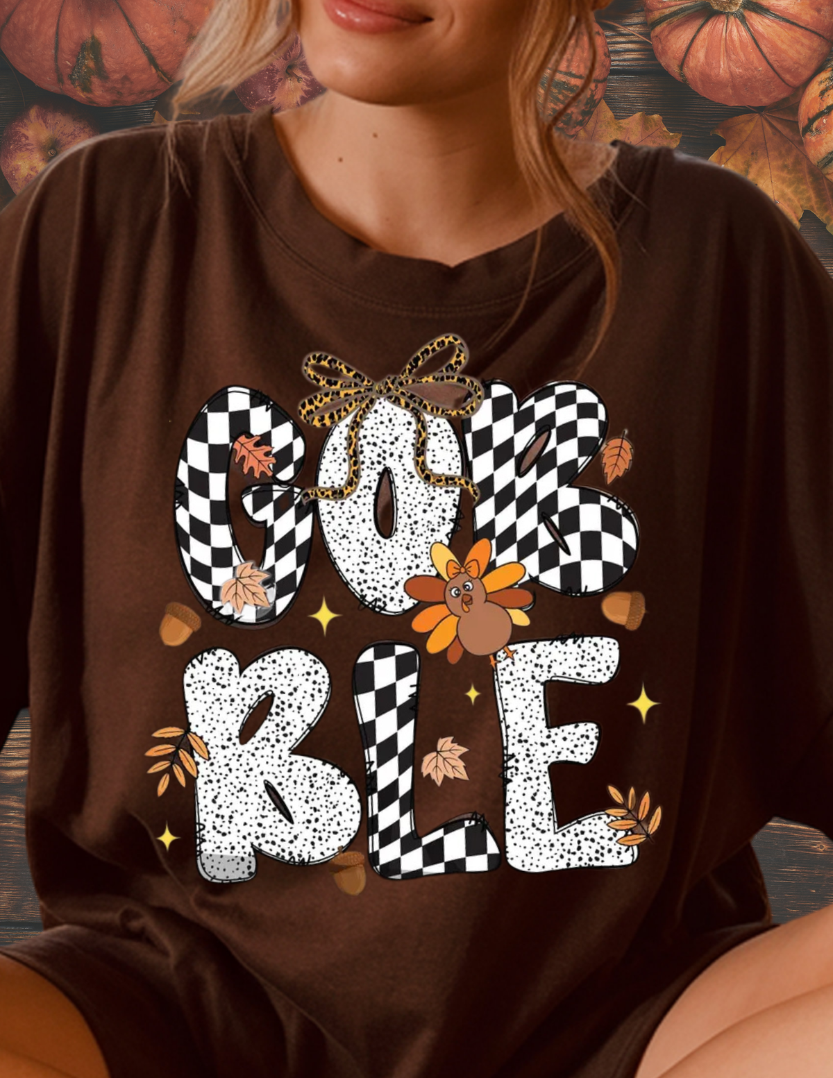 Checkered Gobble Tee