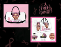 BREAST CANCER AWARENESS BLACK DUFFEL BAG