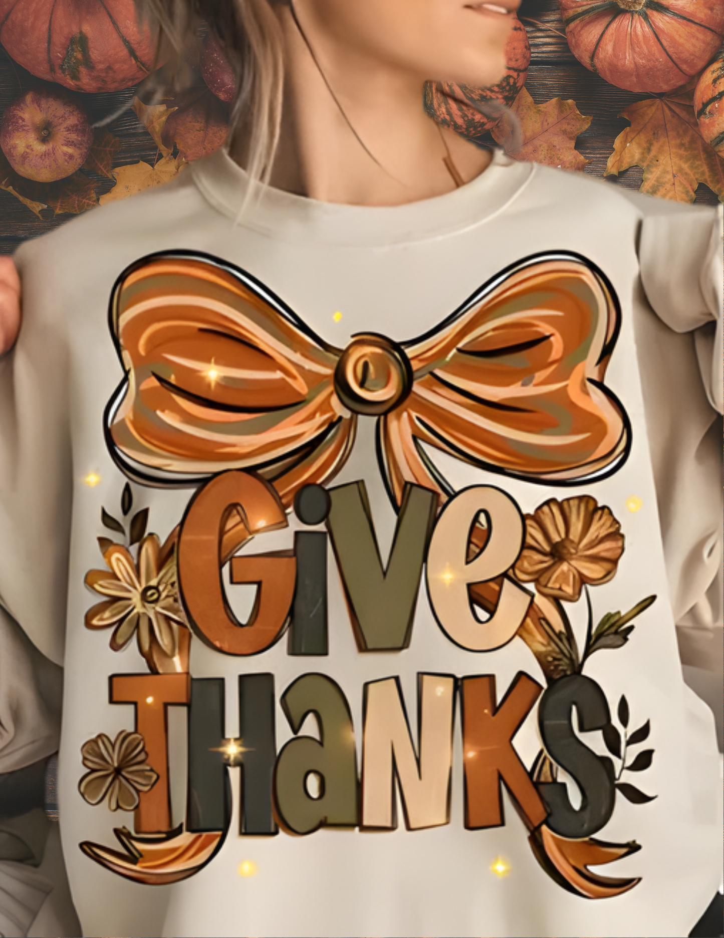 SPARKLE GIVE THANKS CREWNECK