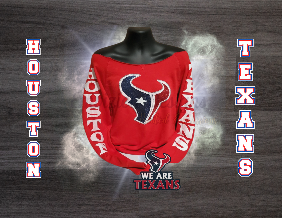 Houston Texans Glitter Sweater