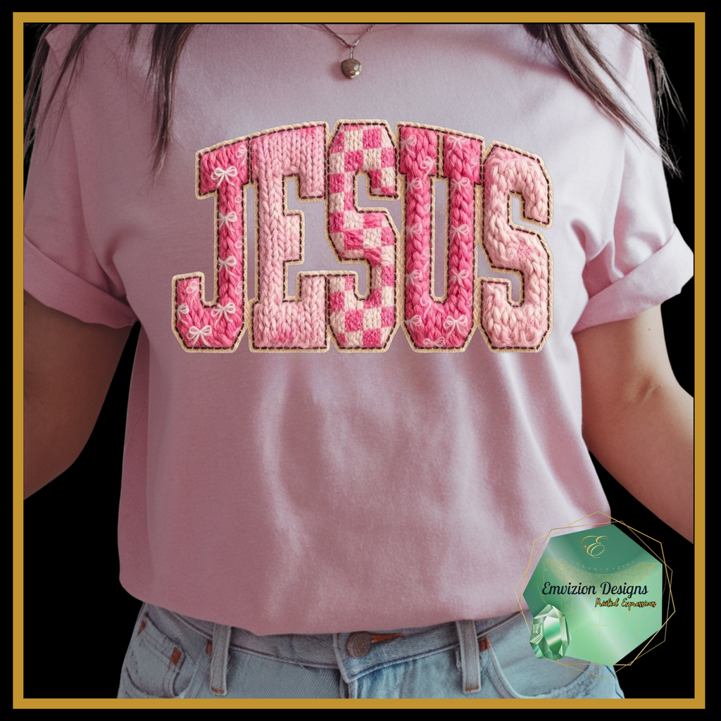 Jesus Gold Outline