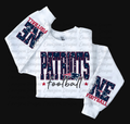 NEW ENGLAND PATRIOTS CREWNECK WITH SLEEVE DESIGNS
