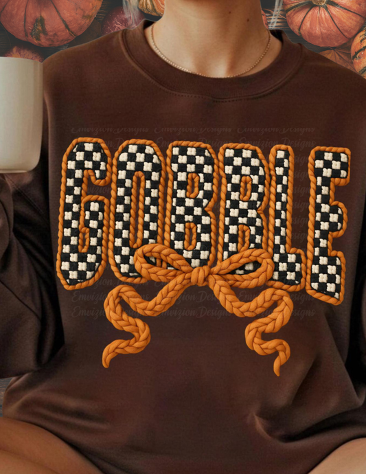 ORANGE ROPE GOBBLE TEE