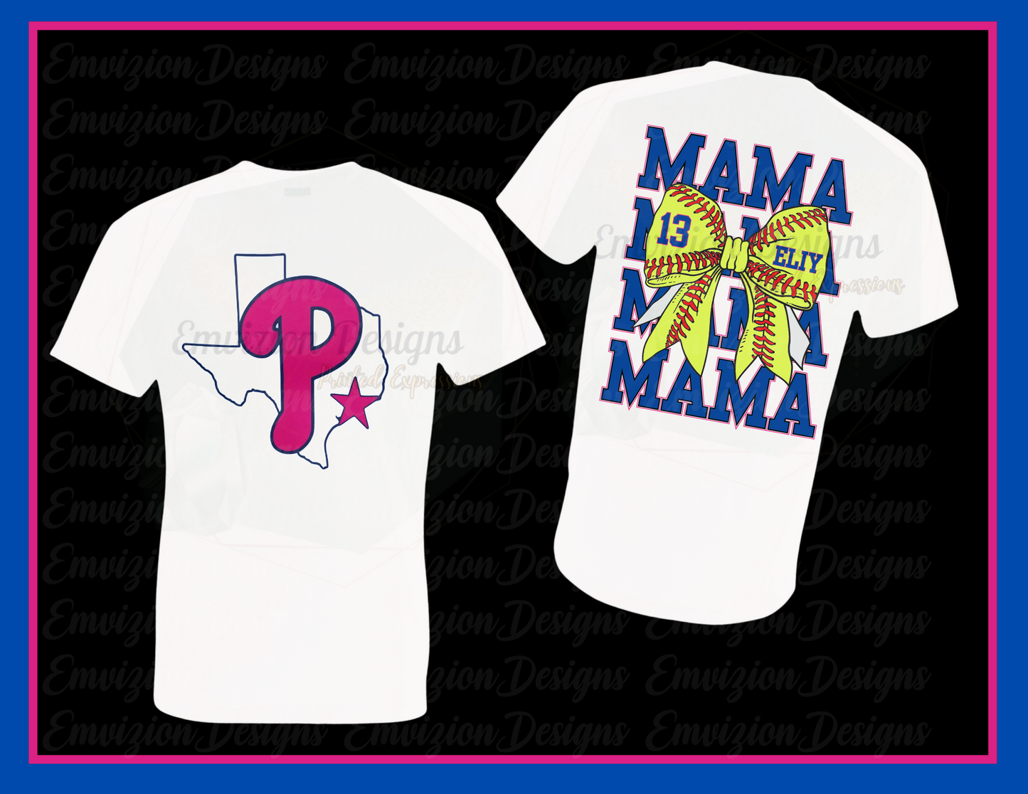 Dri-Fit White Softball Mama