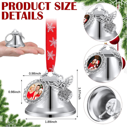 Silver Memorial Bell Ornament