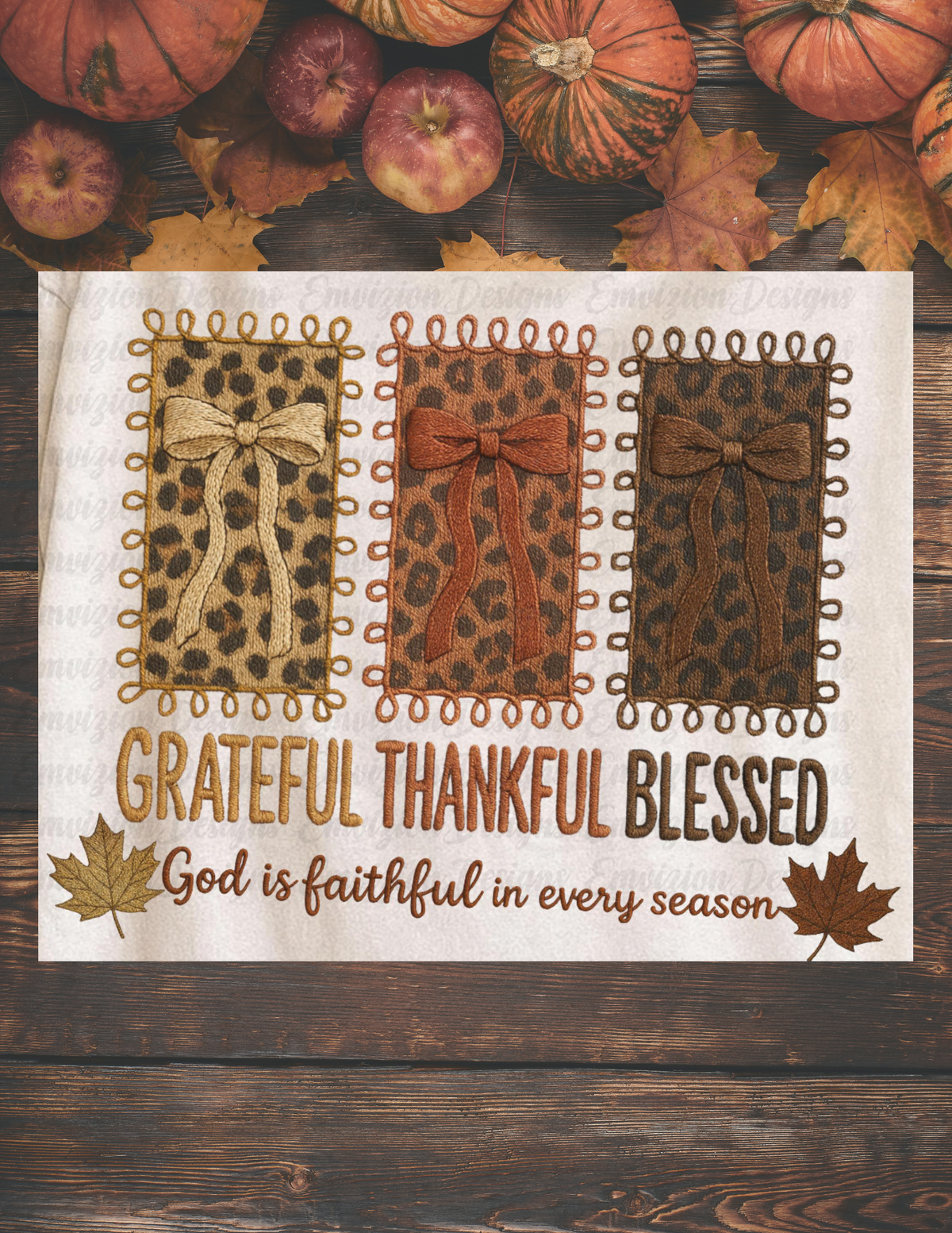 GRATEFUL THANKFUL BLESSED TEE