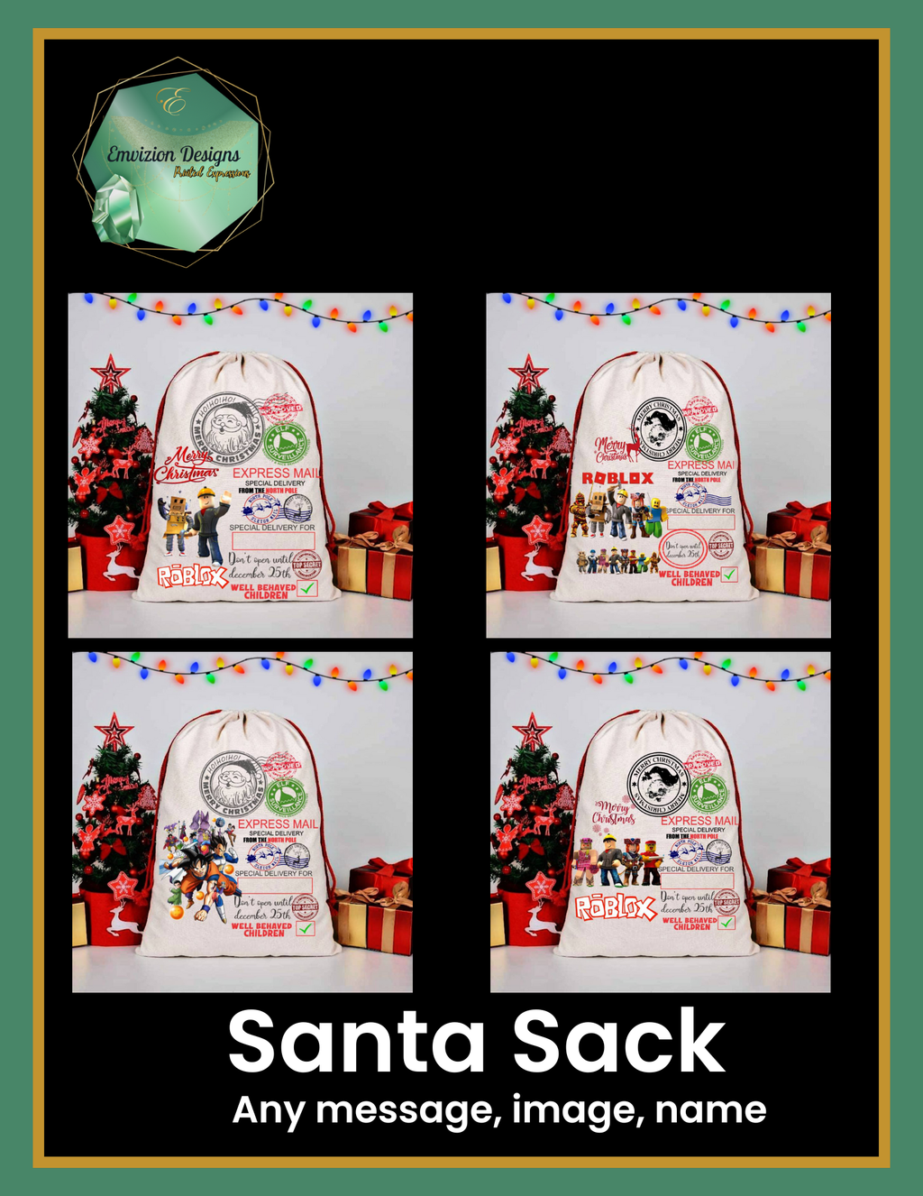 Personalized Santa Sack