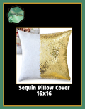 Custom Sequin Reveal Pillow Cover