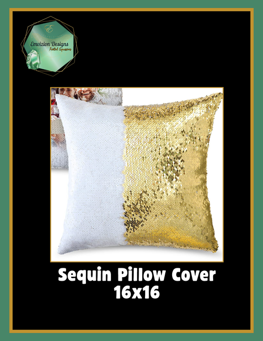 Custom Sequin Reveal Pillow Cover
